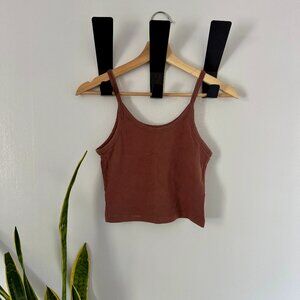 Arq Crop Tank in Spice